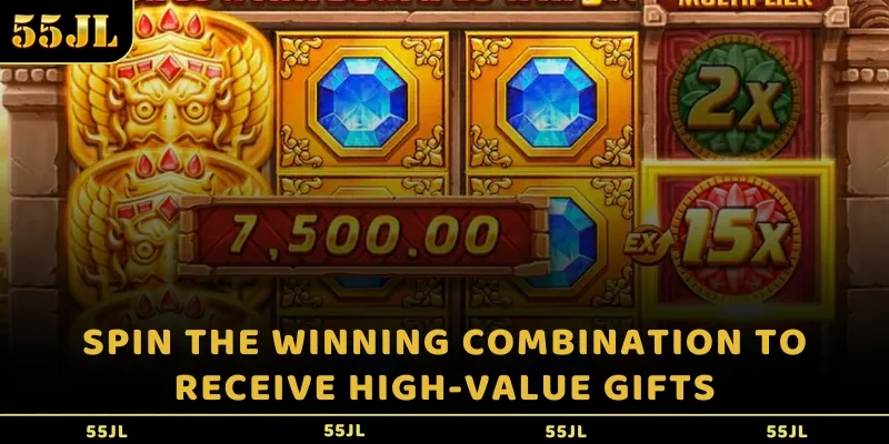 Spin the winning combination to receive high-value gifts